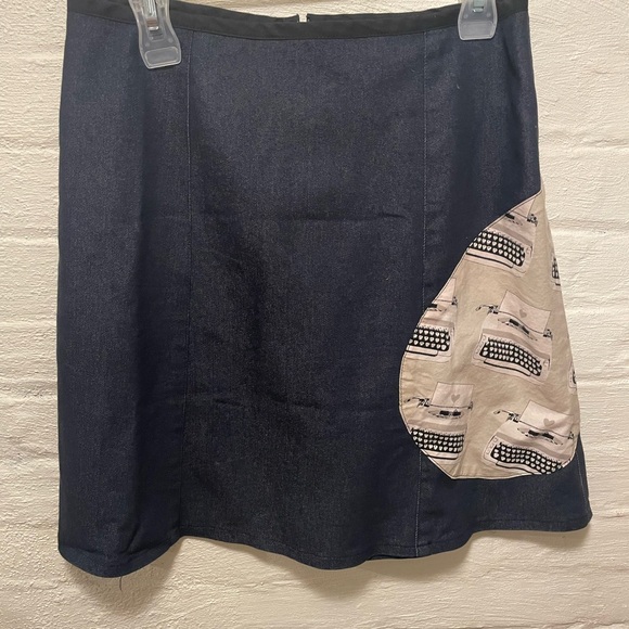 Handmade Denim Skirt with Fun Detailing. - Picture 1 of 3